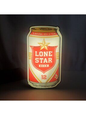 Lone Star Beer "The National Beer of Texas" LED Light Box Sign